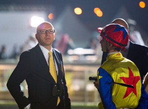 Trainer Michael Figge vor dem Qatar-Derby. Ob er da schon über die Zukunft von Shutterbug sinniert und vom Arc-Sieg geträumt hat? – Foto: zvg